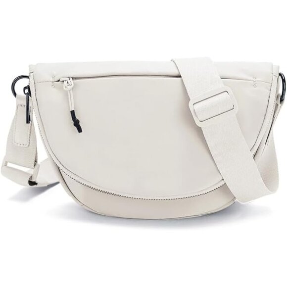 Accessories - Unisex Nylon Crescent Moon Bag Medium Lightweight Adjustable Strap